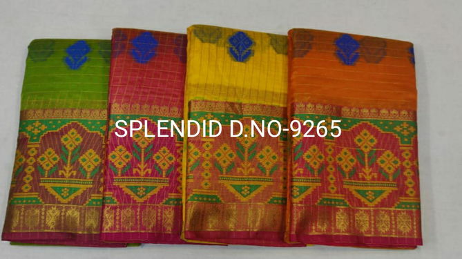 Splendid 9265 Latest Fancy Designer Casual Wear Handloom Cotton Silk Saree Collection
